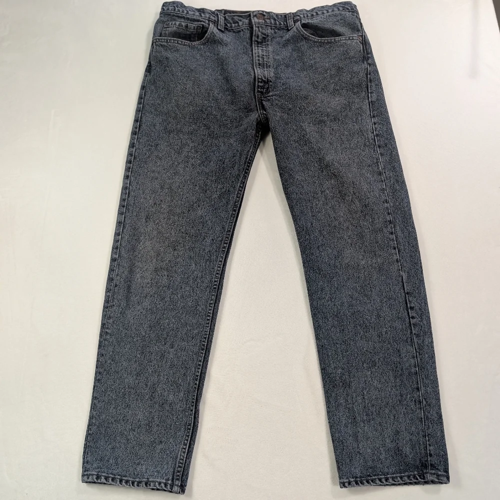 Vintage 90s Levi’s 505 Navy Acid Wash Jeans | Retro Grunge Streetwear‎ 40x32
